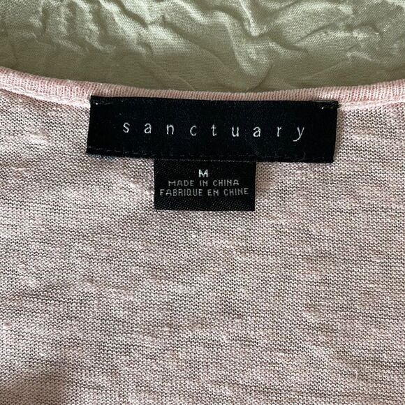Sanctuary Clothing Womens Burnout‎ Basic T-Shirt Pink Medium - Picture 5 of 8